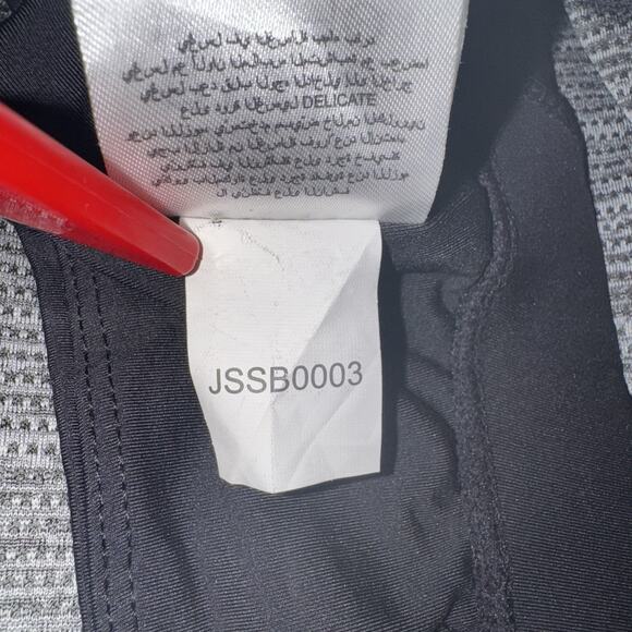 Juicy Couture Spelled Out SIZE S Black Sports Racerback Cross Back Gym Workout - Picture 6 of 6